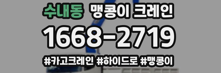 수내동 맹콩이 크레인