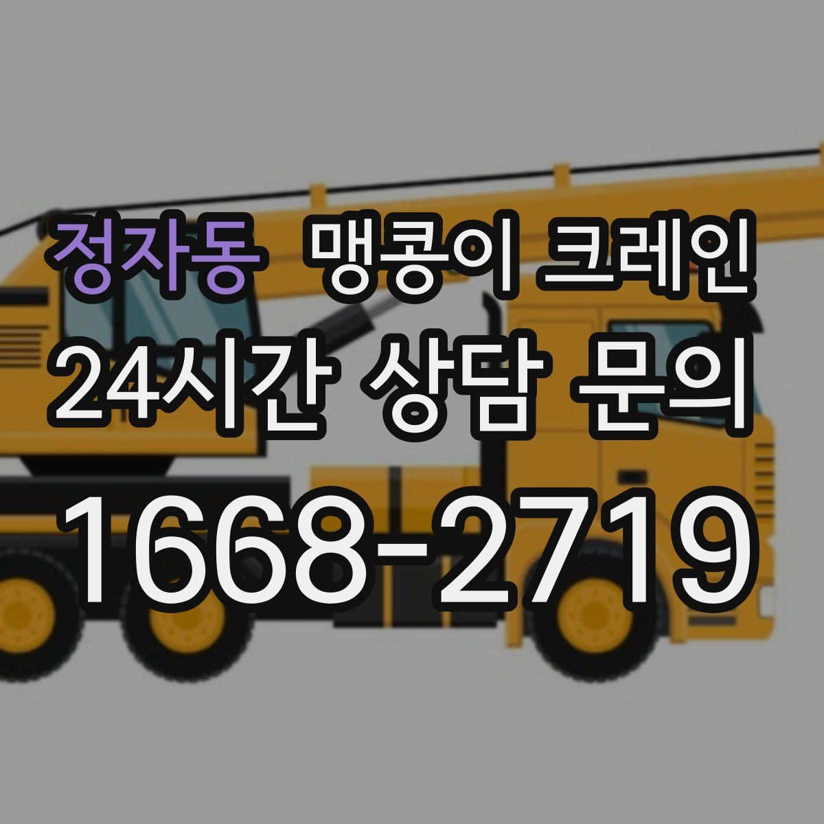 정자동 맹콩이 크레인