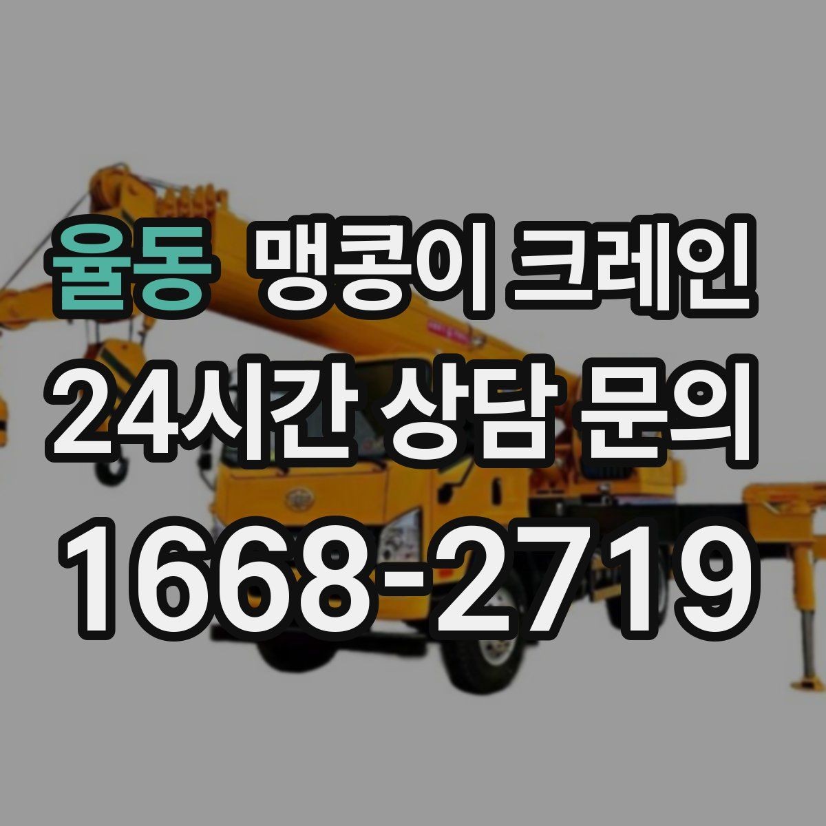 율동 맹콩이 크레인 스카이차와 용도가 다른 이유를 정리