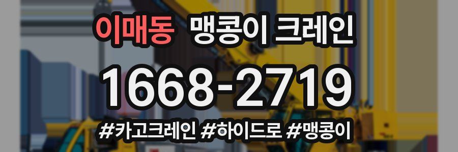 이매동 맹콩이 크레인