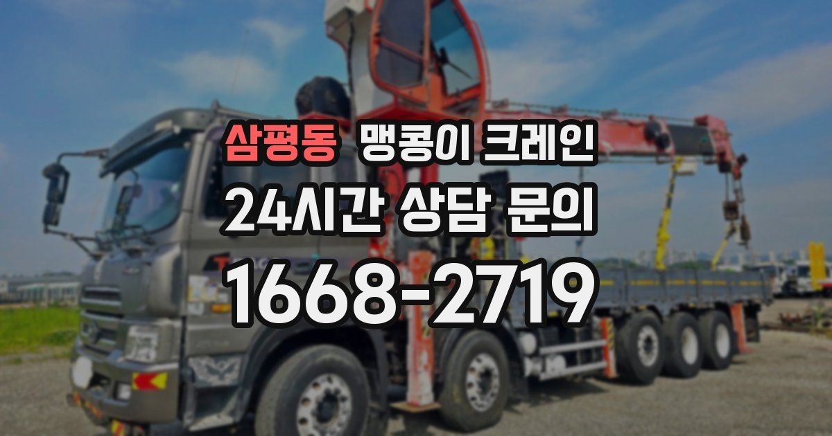 삼평동 맹콩이 크레인