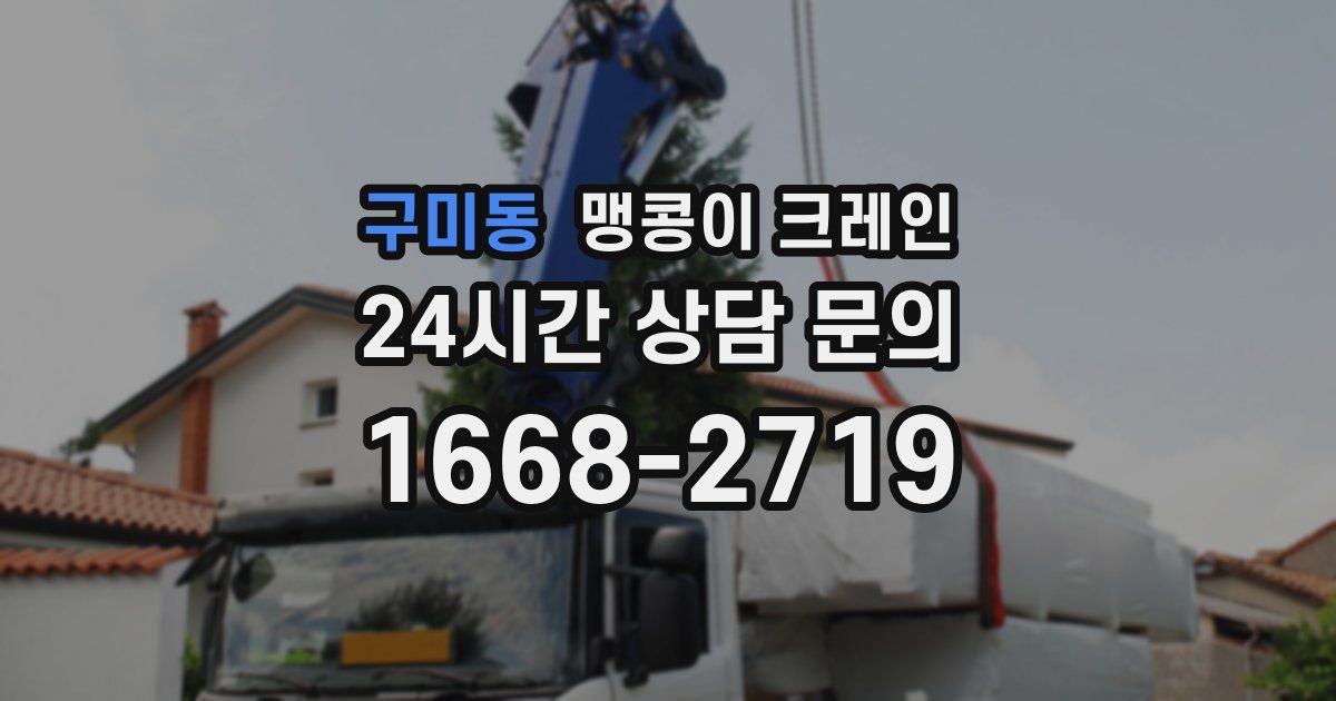 구미동 맹콩이 크레인