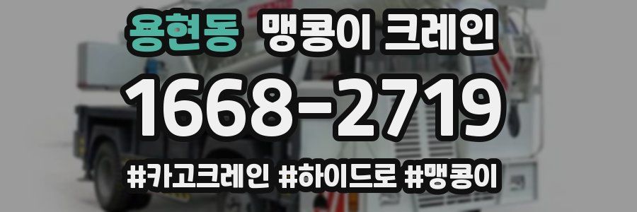 용현동 맹콩이 크레인