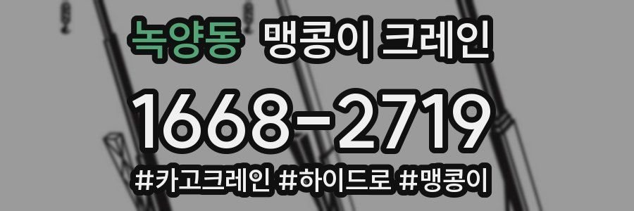 녹양동 맹콩이 크레인