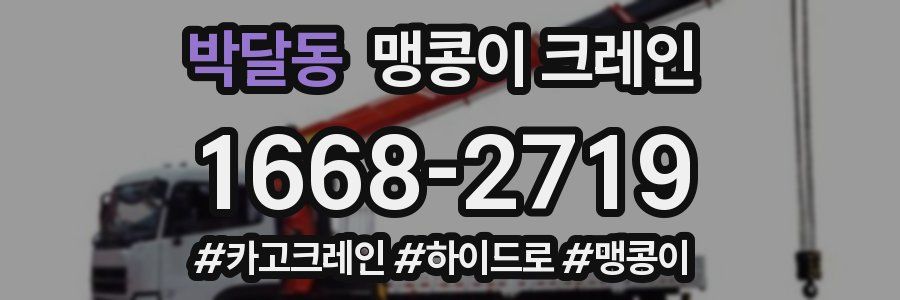 박달동 맹콩이 크레인