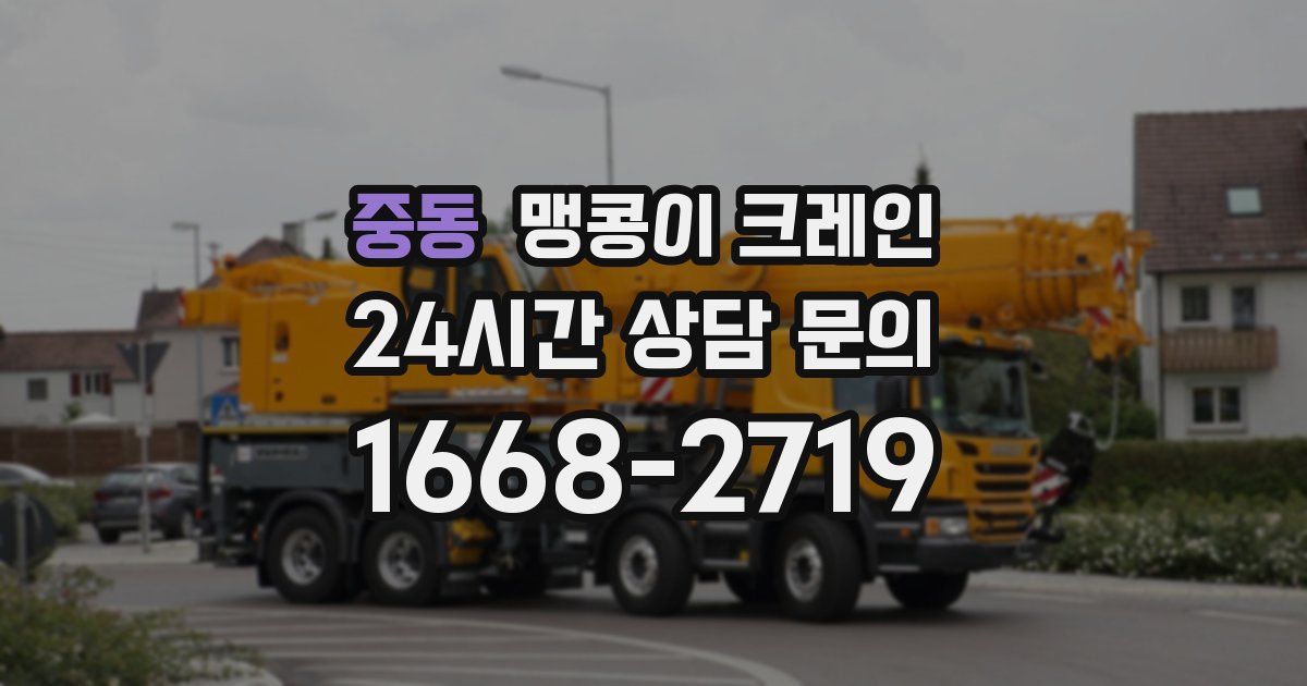 중동 맹콩이 크레인