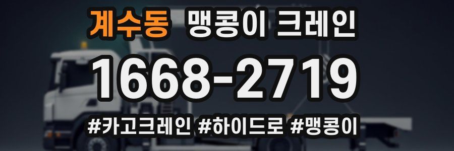 계수동 맹콩이 크레인