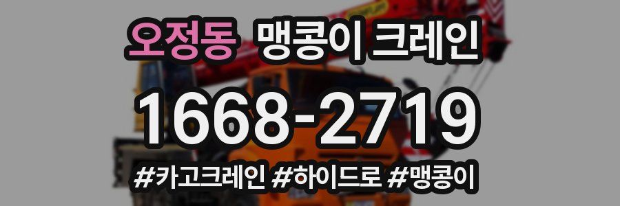 오정동 맹콩이 크레인