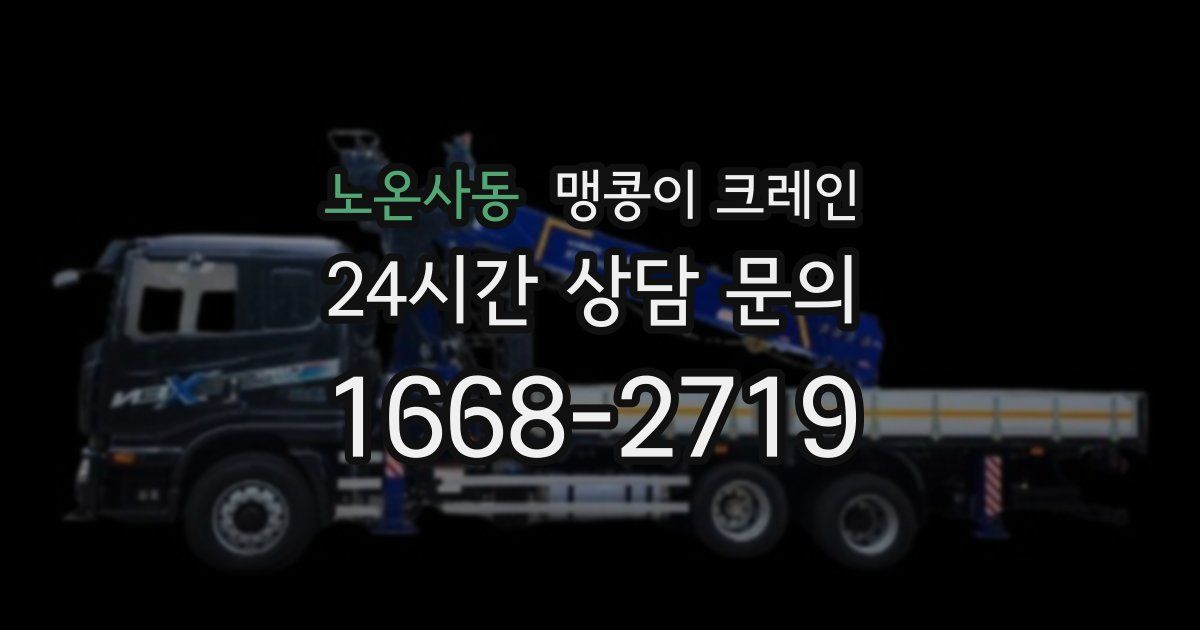 노온사동 맹콩이 크레인
