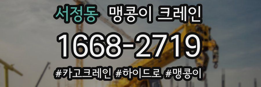 서정동 맹콩이 크레인