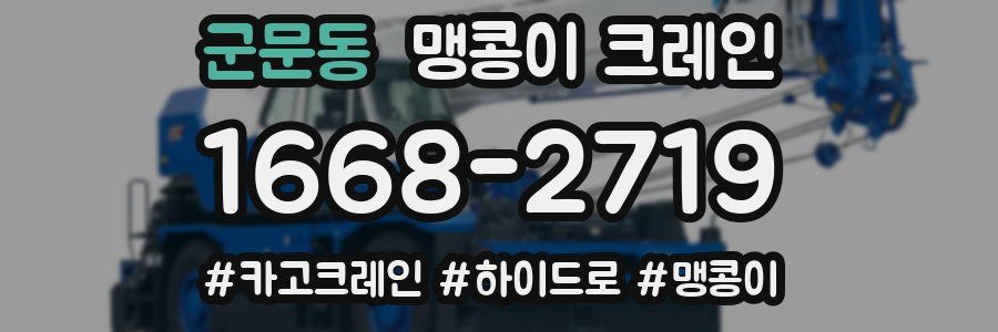 군문동 맹콩이 크레인