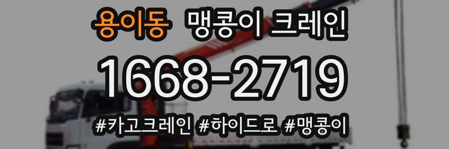 용이동 맹콩이 크레인