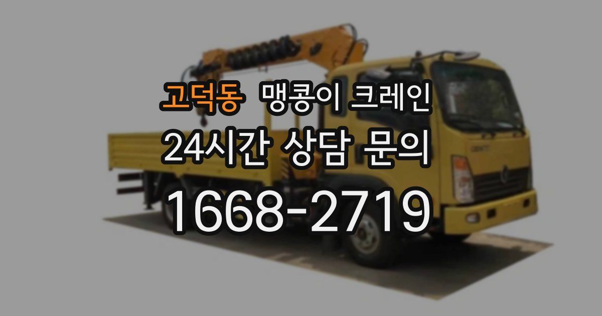 고덕동 맹콩이 크레인