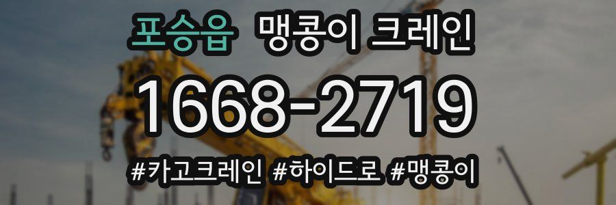 포승읍 맹콩이 크레인