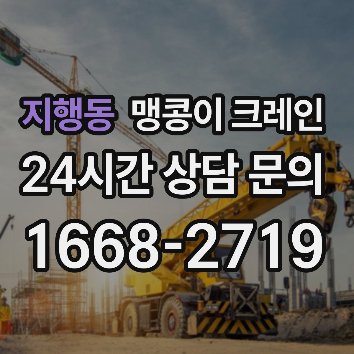 지행동 맹콩이 크레인