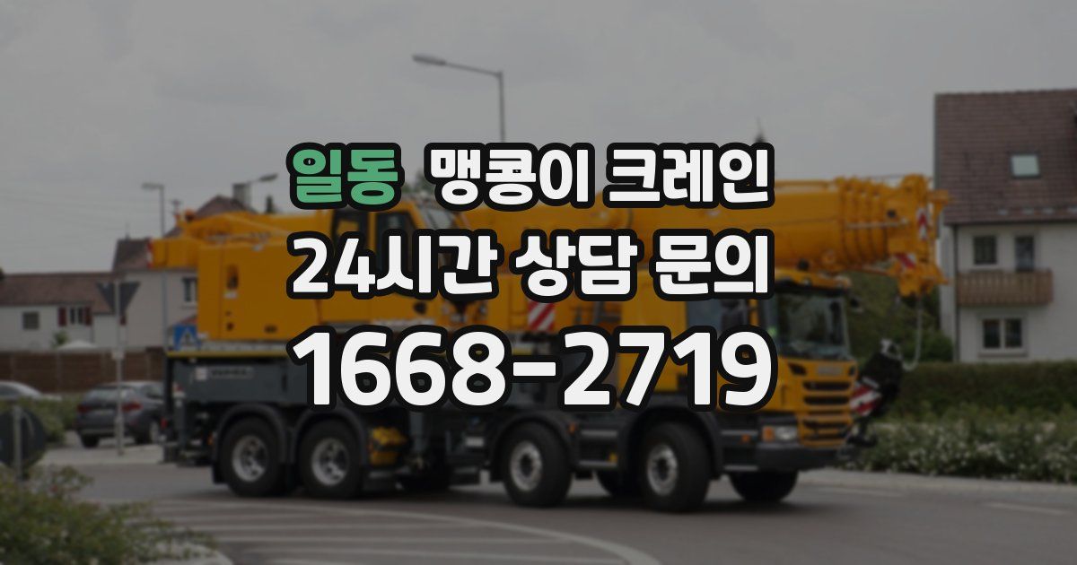 일동 맹콩이 크레인