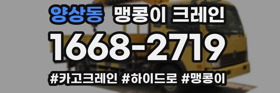 양상동 맹콩이 크레인