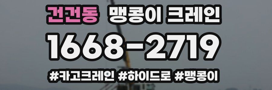 건건동 맹콩이 크레인