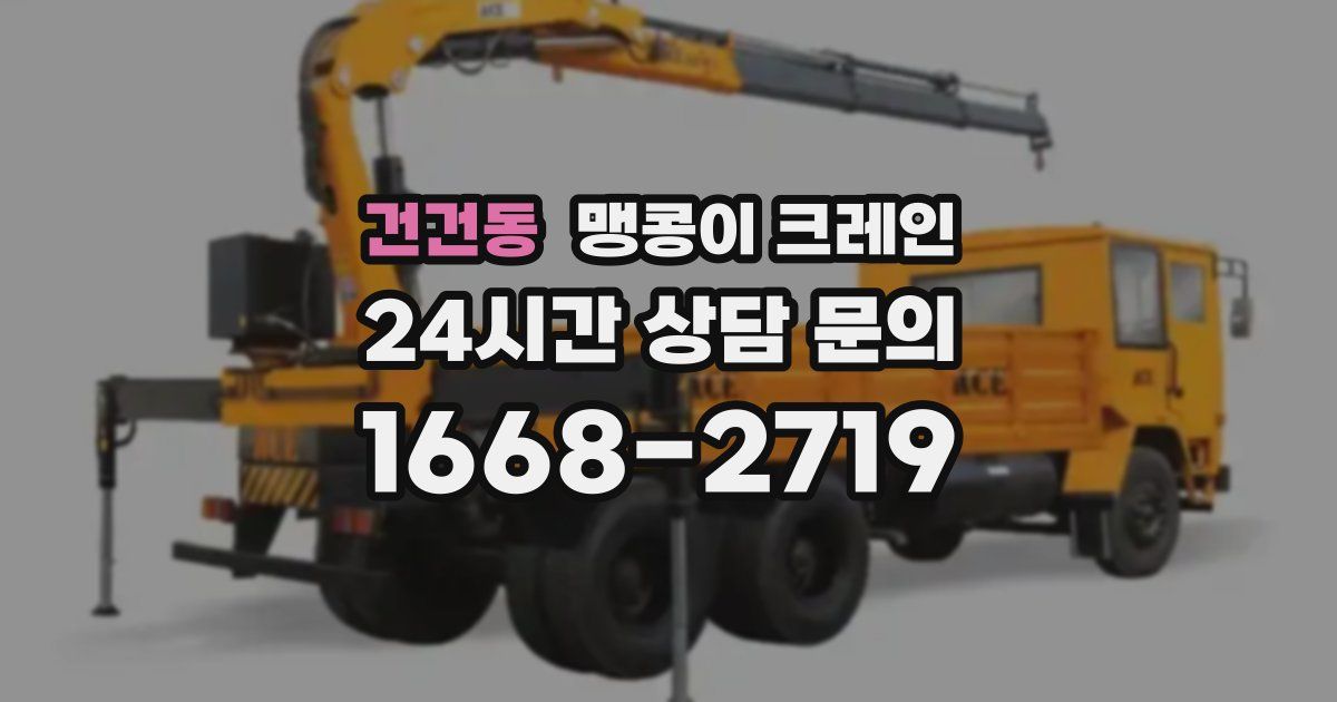 건건동 맹콩이 크레인