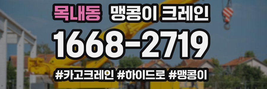 목내동 맹콩이 크레인