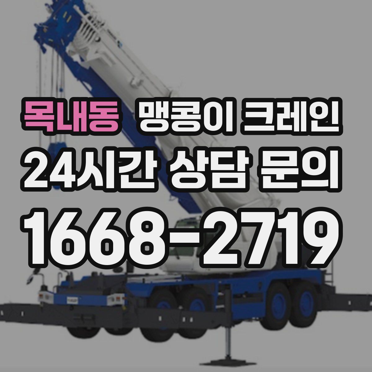목내동 맹콩이 크레인