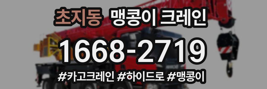 초지동 맹콩이 크레인