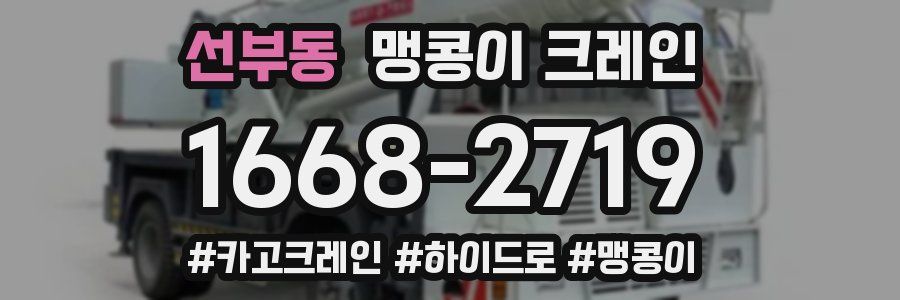선부동 맹콩이 크레인