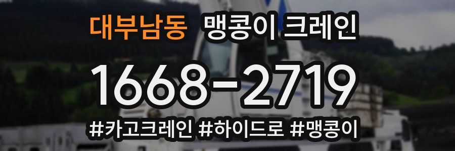 대부남동 맹콩이 크레인