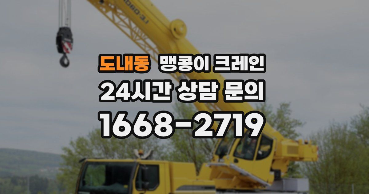 도내동 맹콩이 크레인