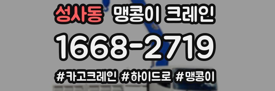 성사동 맹콩이 크레인