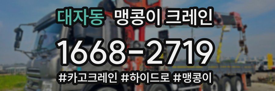 대자동 맹콩이 크레인