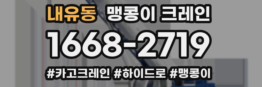 내유동 맹콩이 크레인