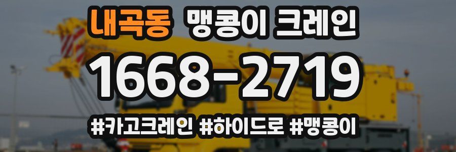 내곡동 맹콩이 크레인