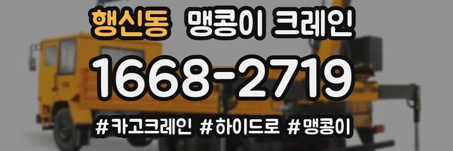 행신동 맹콩이 크레인