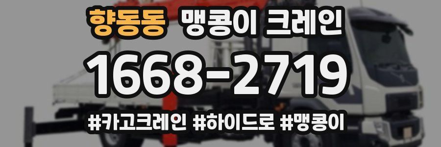 향동동 맹콩이 크레인