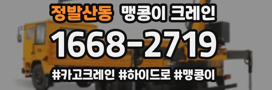 정발산동 맹콩이 크레인