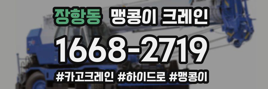 장항동 맹콩이 크레인