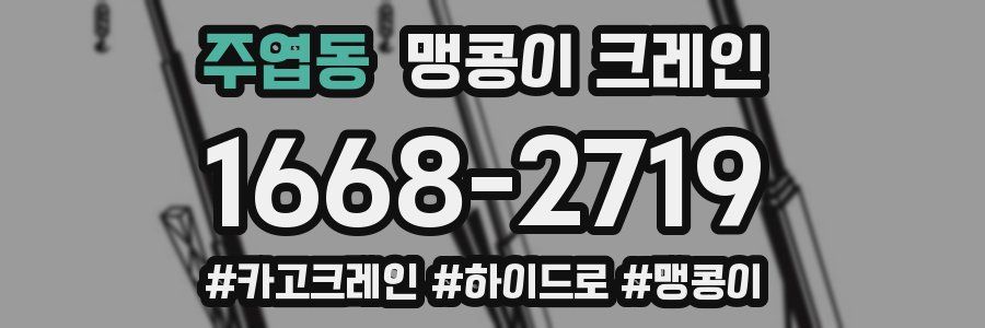 주엽동 맹콩이 크레인