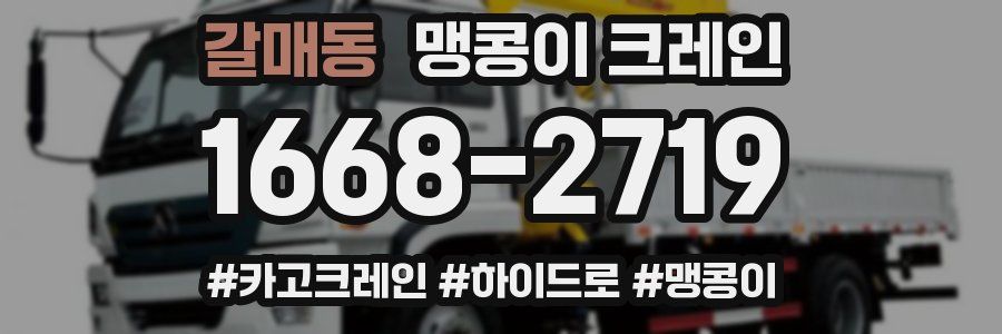 갈매동 맹콩이 크레인