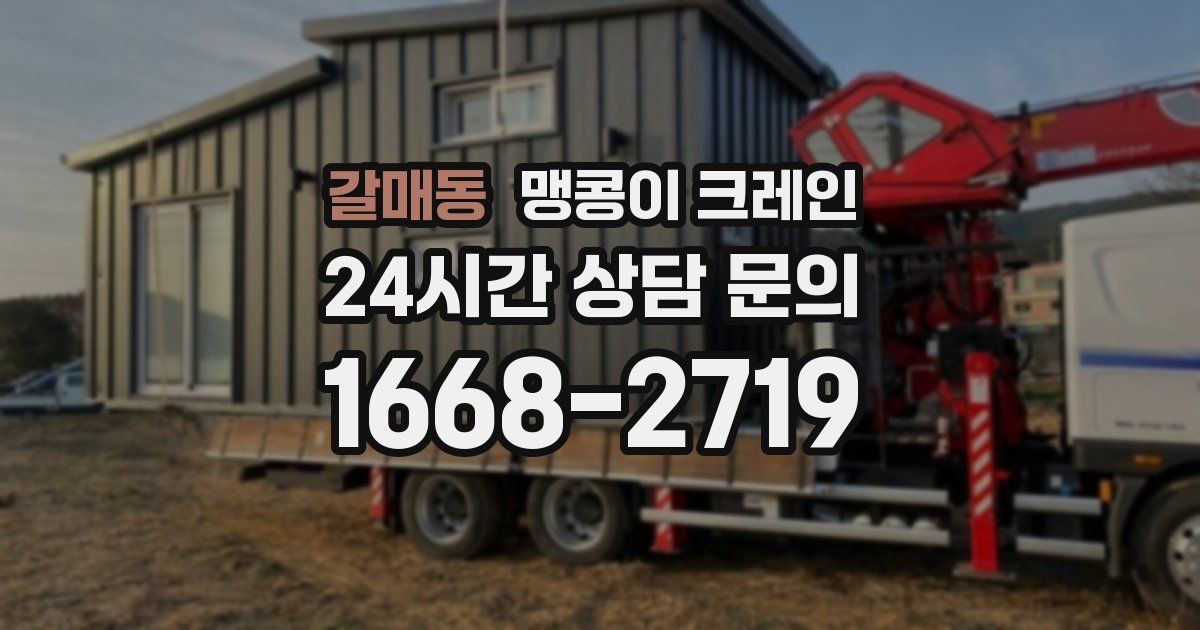 갈매동 맹콩이 크레인