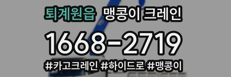 퇴계원읍 맹콩이 크레인