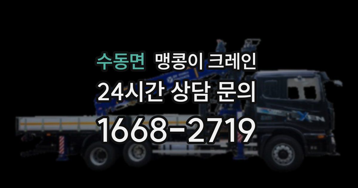 수동면 맹콩이 크레인