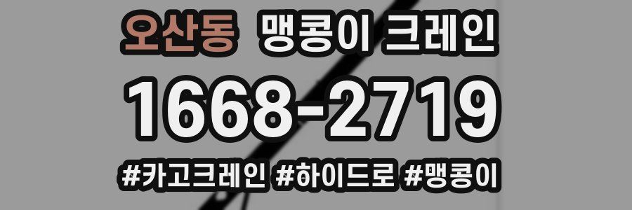 오산동 맹콩이 크레인