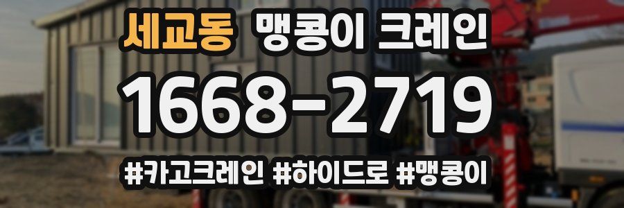 세교동 맹콩이 크레인