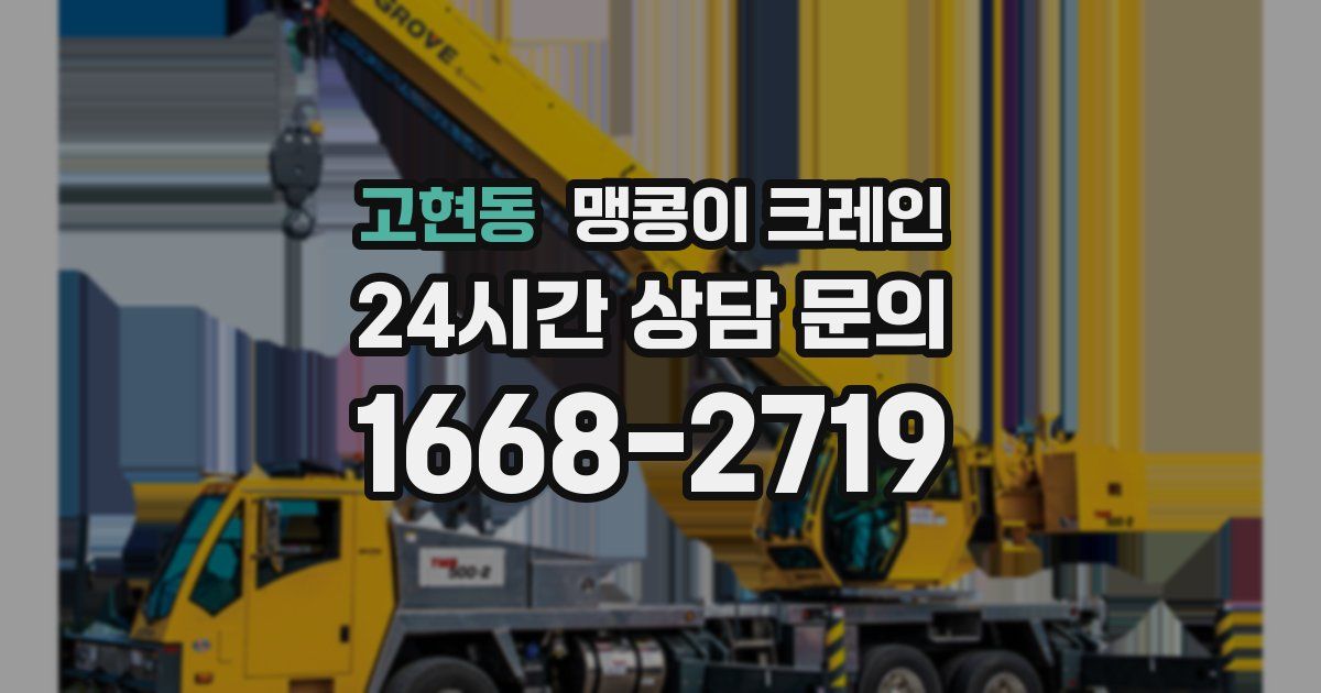 고현동 맹콩이 크레인
