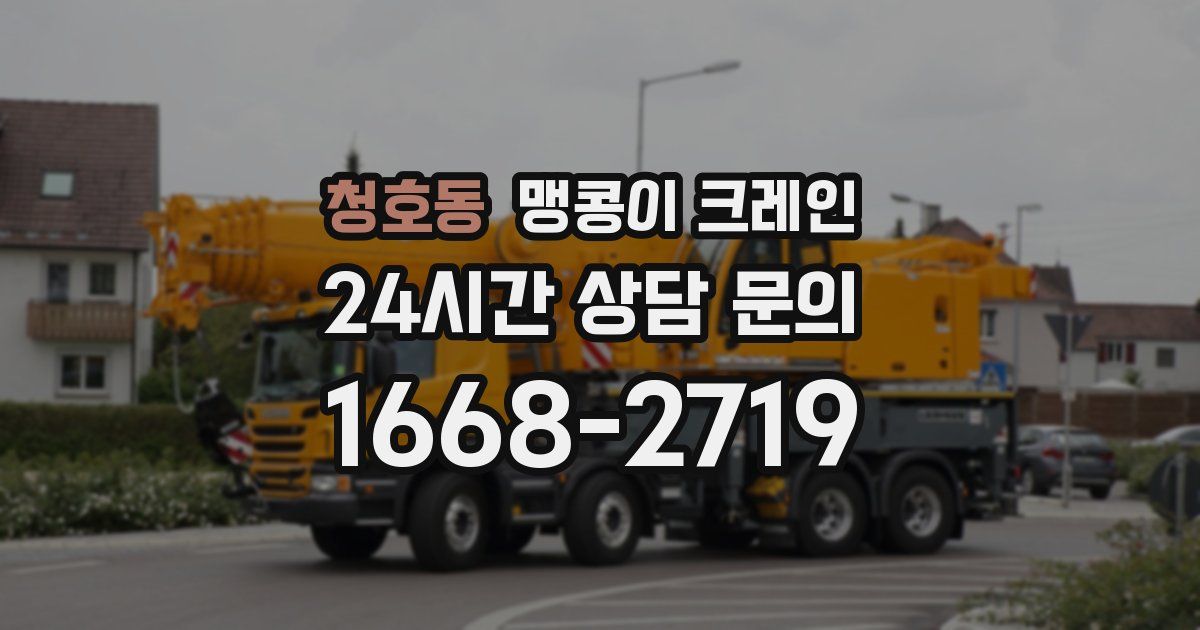 청호동 맹콩이 크레인