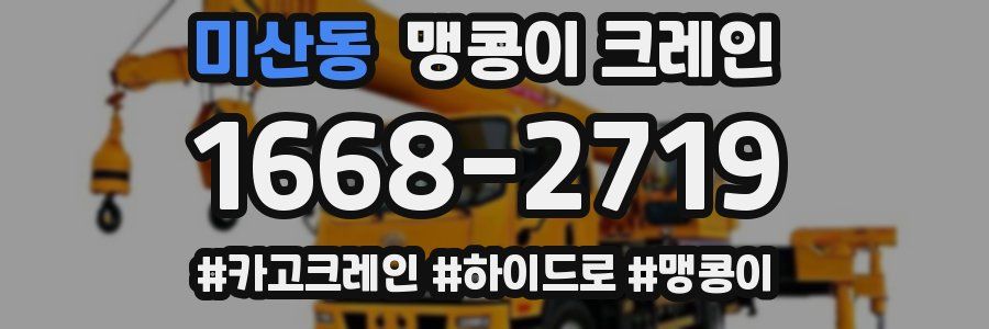 미산동 맹콩이 크레인