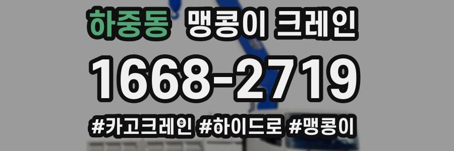 하중동 맹콩이 크레인