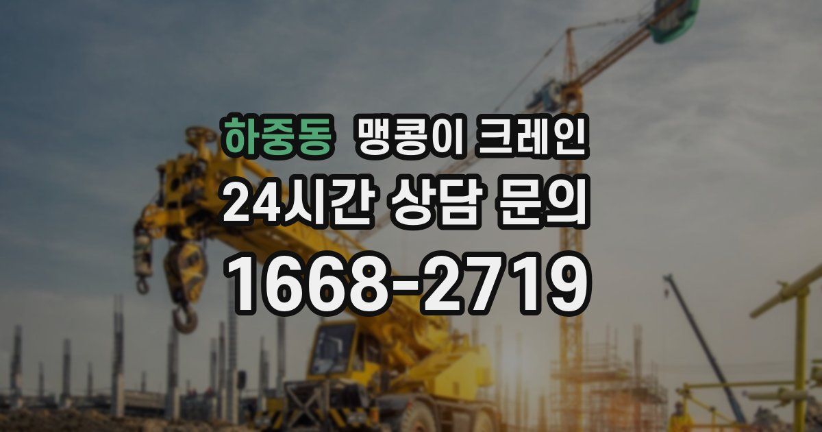 하중동 맹콩이 크레인