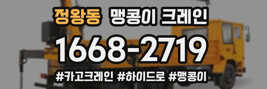 정왕동 맹콩이 크레인